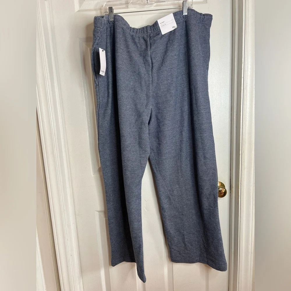 NWT Textured Knit Lounge Men’s Pants - Goodfellow & Co Blue XXL Pockets